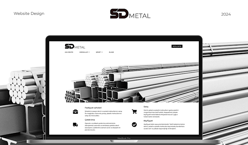 Cover image for SD Metal Website design :: Behance