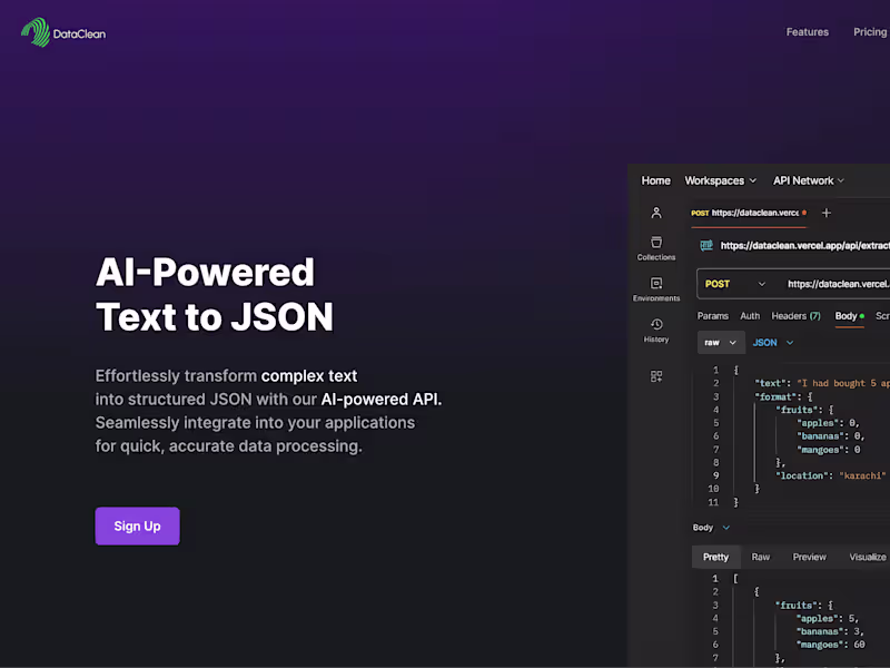 Cover image for Dataclean - transform your data into database