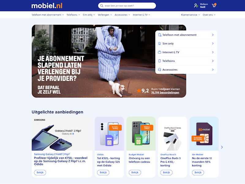 Cover image for Next.js development for big Dutch telecom shop 