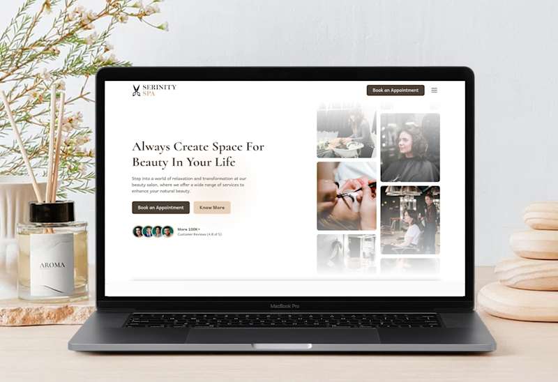 Cover image for Serenity Spa Website Design