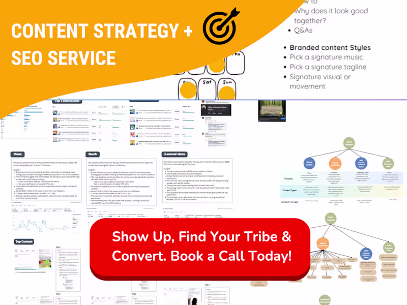 Cover image for Content Strategy + SEO Service