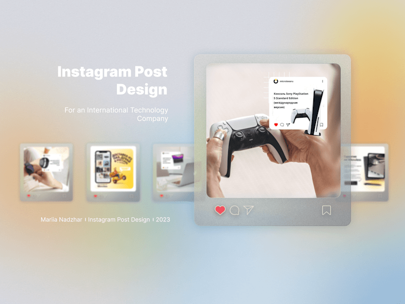 Cover image for Instagram Posts Design for a Tech Company