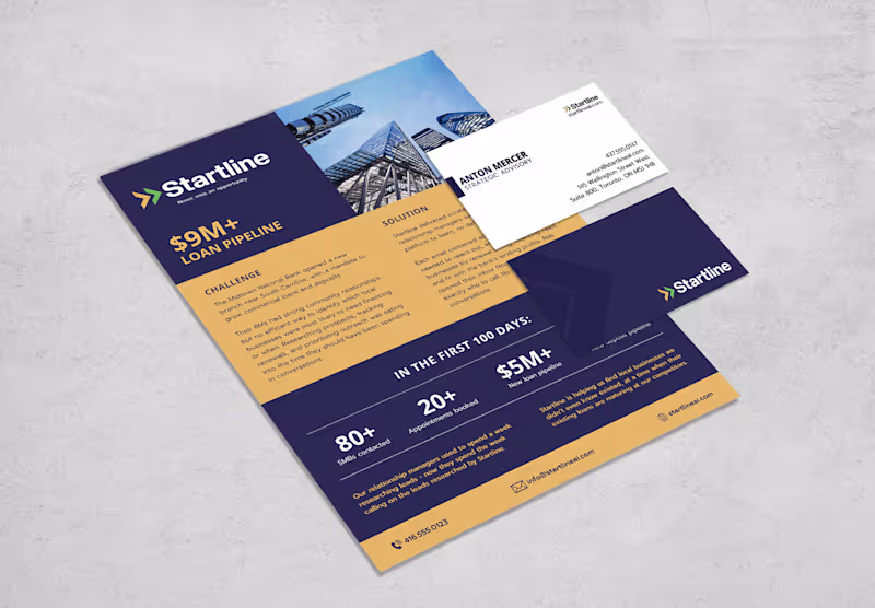 Cover image for Sales Sheet & Brand System for Startline