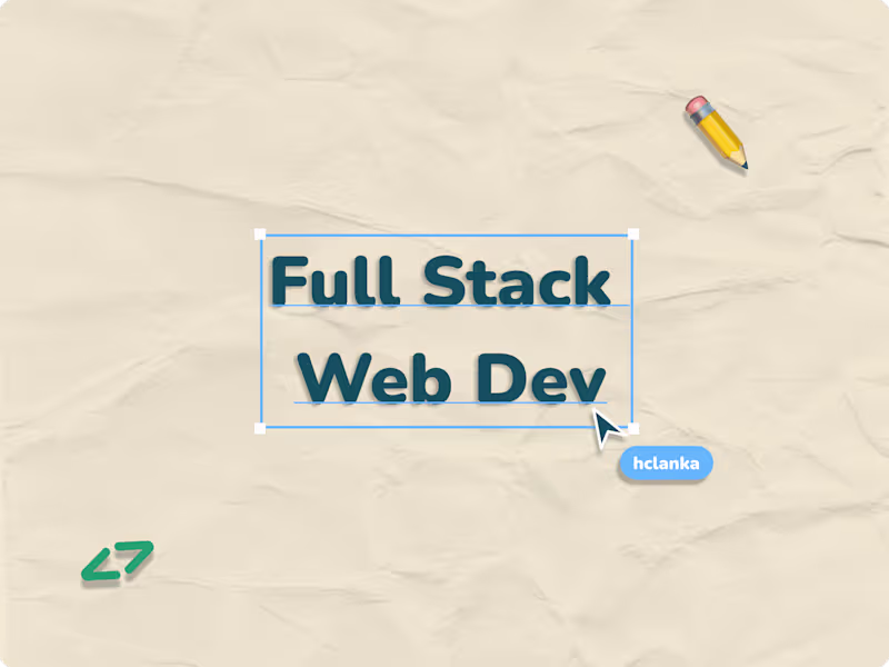 Cover image for Full Stack Web Development