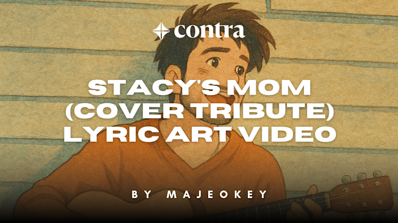 Cover image for STACY'S MOM (COVER TRIBUTE) LYRIC ART VIDEO