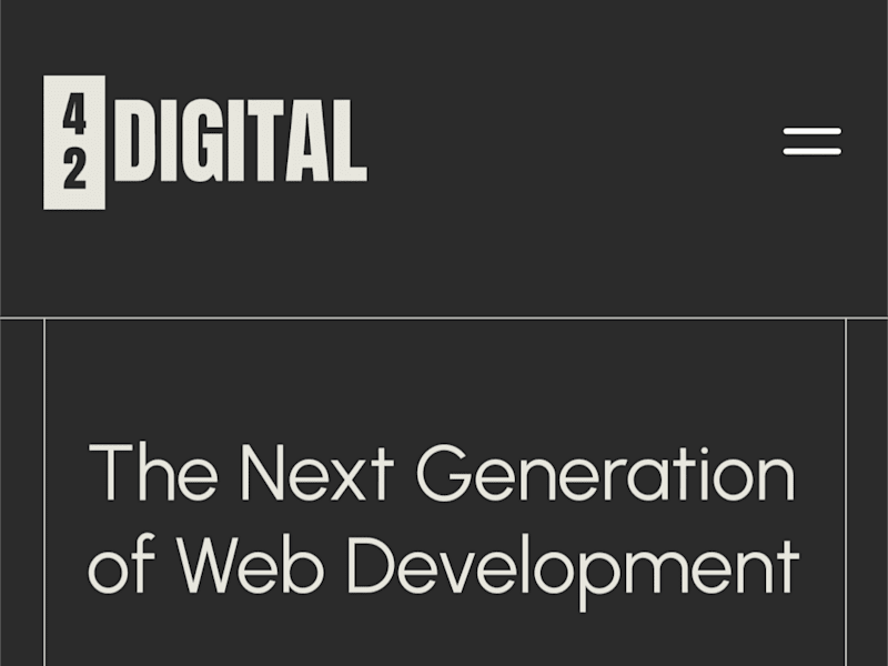 Cover image for 42 Digital Framer Site