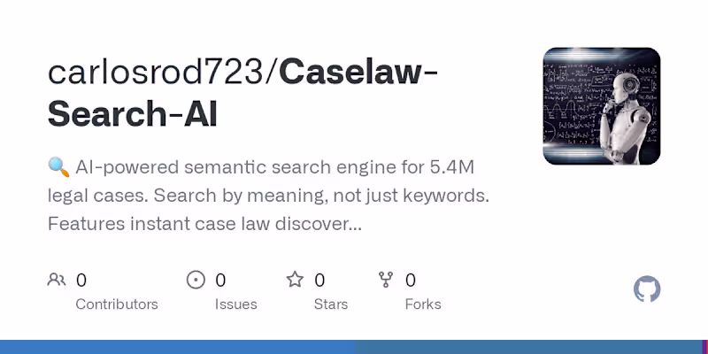 Cover image for CaseLaw AI: Advanced Legal Research Platform Development