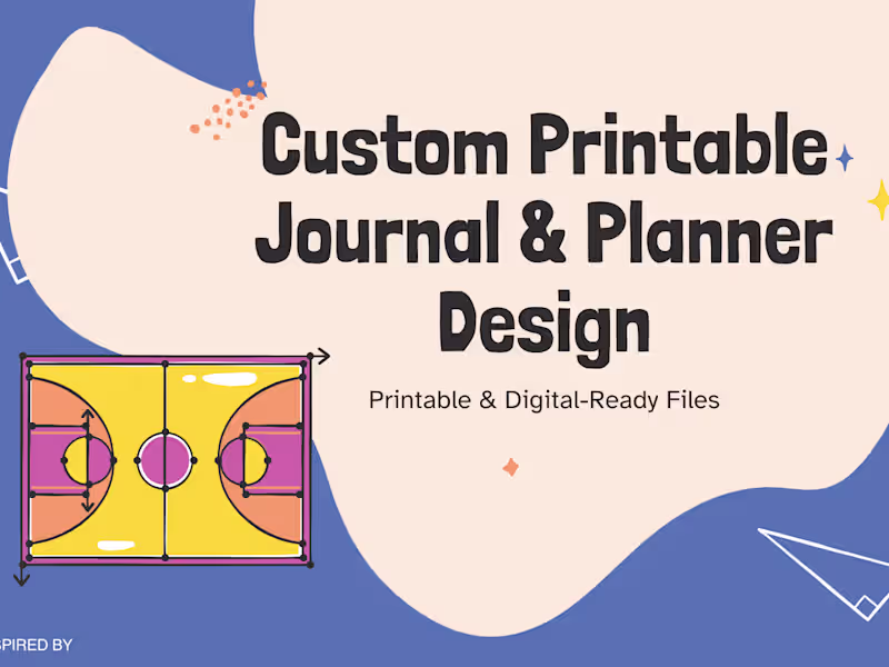 Cover image for Custom Printable Journal & Planner Design