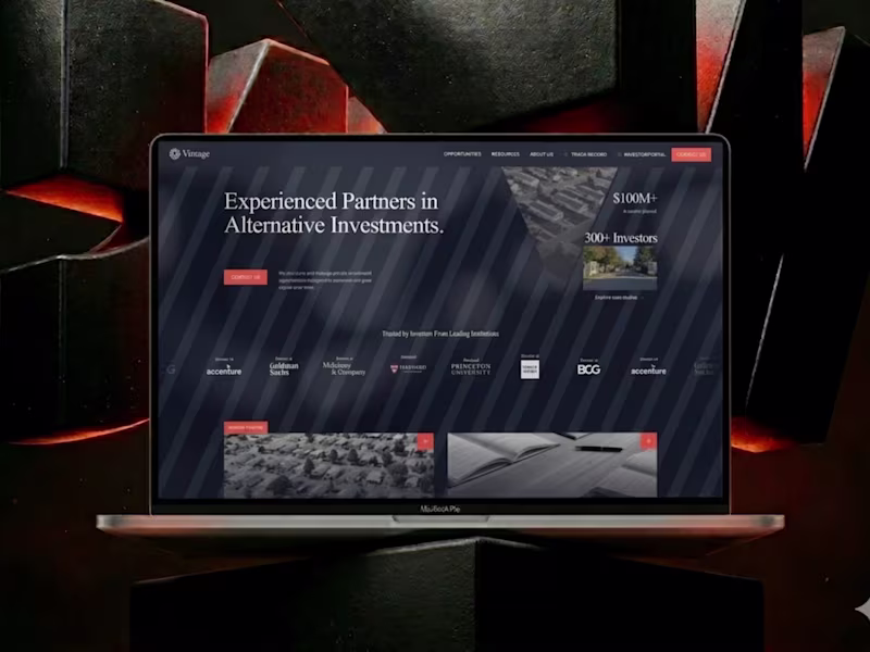 Cover image for Vintage Capital — Framer Website
Designed