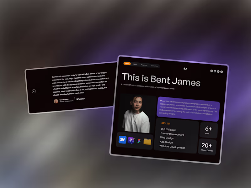 Cover image for Versatile Portfolio Template Design and Development