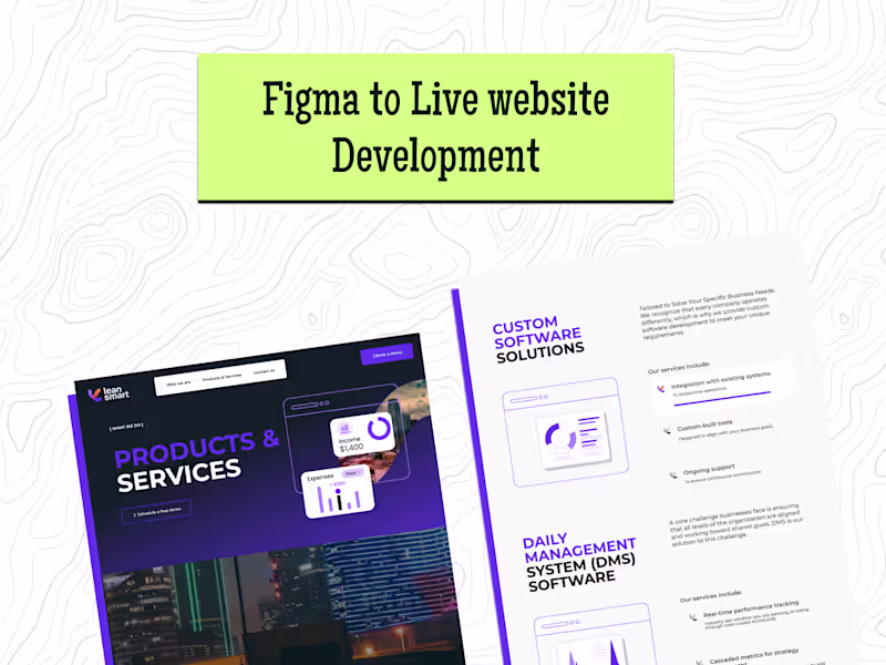 Cover image for lean smarts - Figma to Live website Development