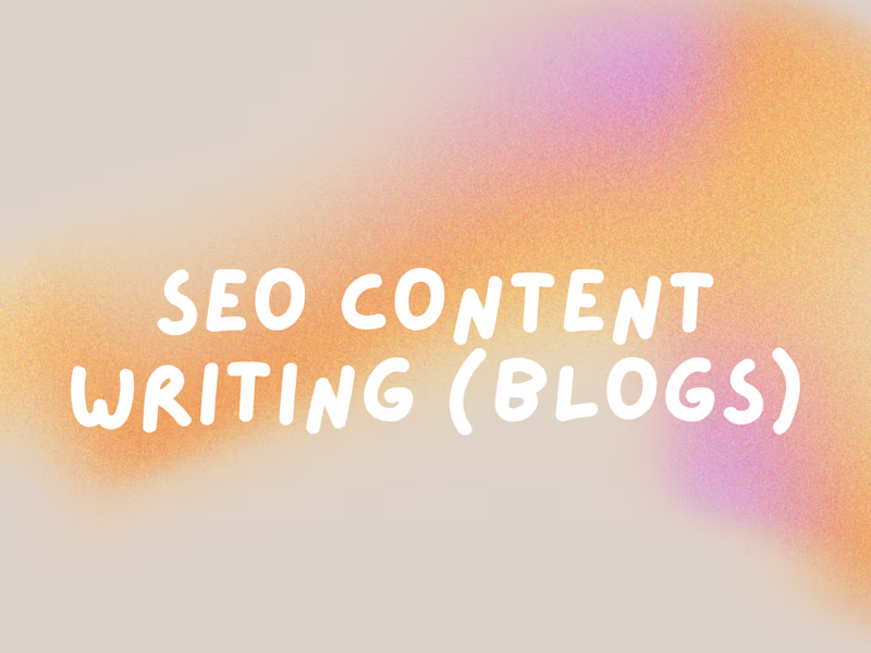 Cover image for SEO Content Writing (Blogs)