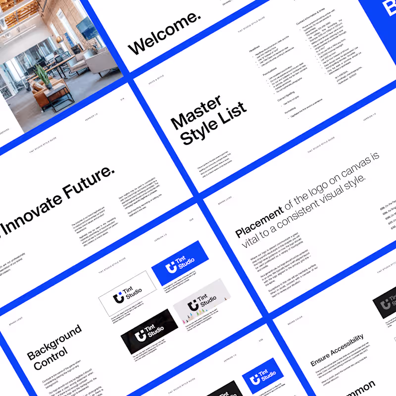 Cover image for Tint Studio – Identity Design