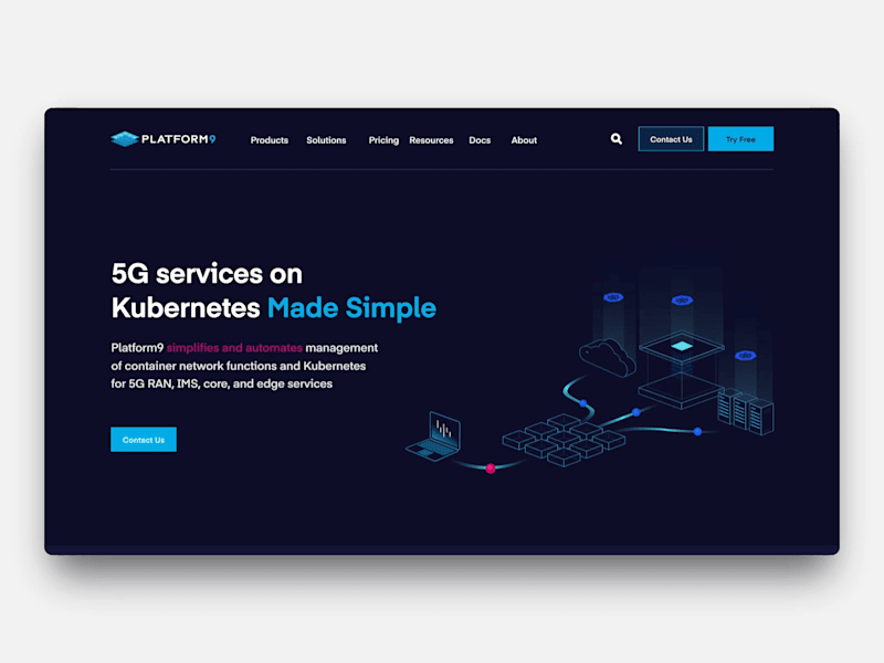 Cover image for Platform9 - Private Cloud Website Design