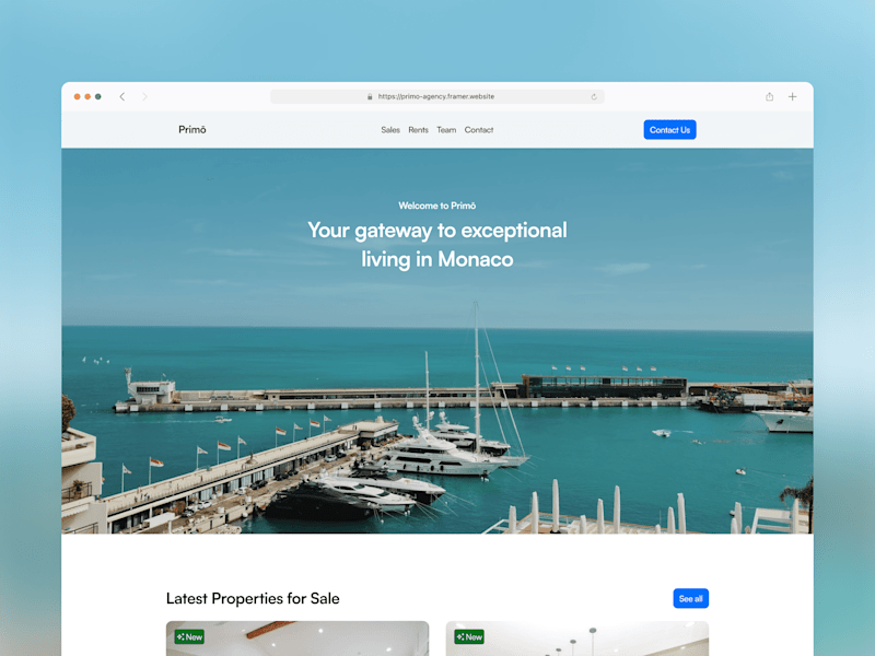 Cover image for Primō - Real Estate Template