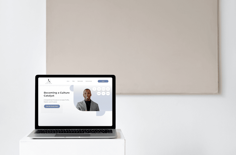 Cover image for Landing page for a personal development course 