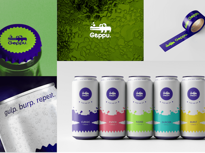 Cover image for Geppu- Logo and Brand Identity for a beverage company