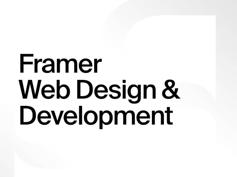 Cover image for Framer Website Design & Development