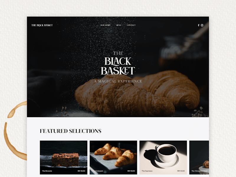 Cover image for Cafe Landing Page