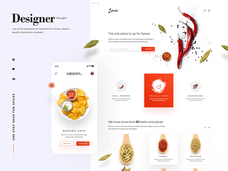 Cover image for Spices and Recipes - Branding & Website Design