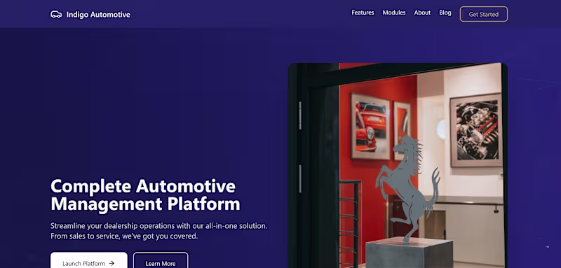 Cover image for Indigo Automotive is a Indigo