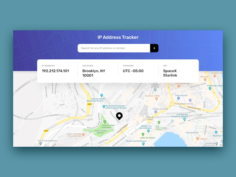 Cover image for IP address tracker app