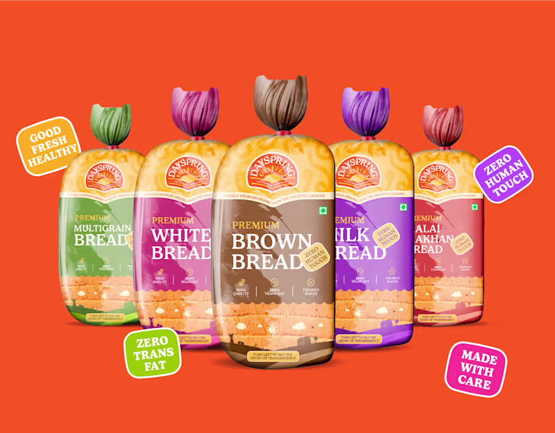 Cover image for Dayspring | Bread Brand Identity & Packaging Design