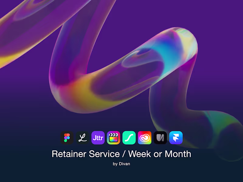 Cover image for Product Design, UI/UX & Motion Retainer | Weekly / Monthly