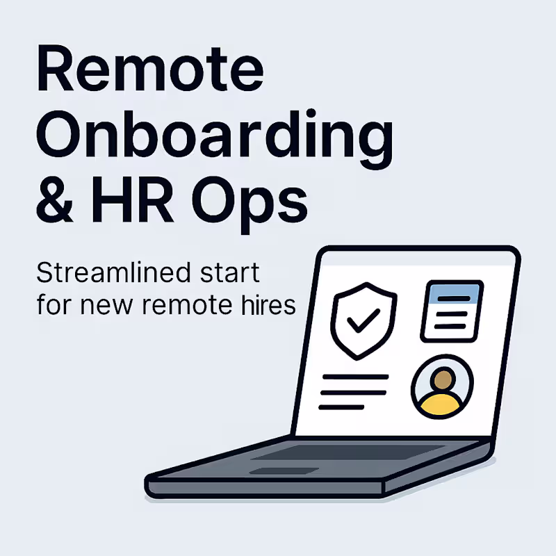 Cover image for Remote Onboarding Process Development for SaaS Team