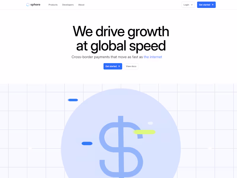 Cover image for Spherepay design system & Webflow development