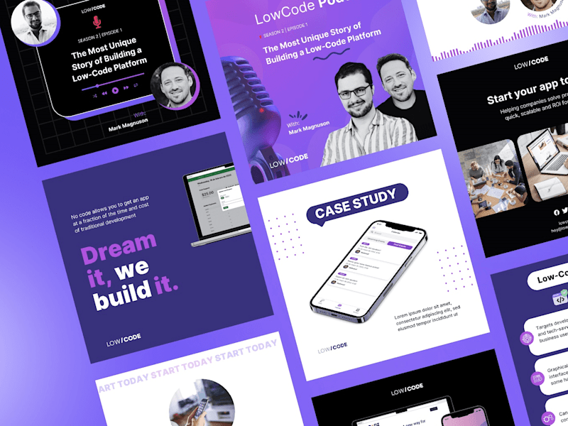 Cover image for Low Code Agency - Canva Templates on Behance