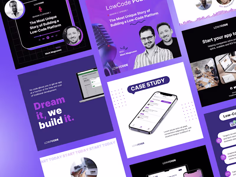 Cover image for Low Code Agency - Canva Templates on Behance