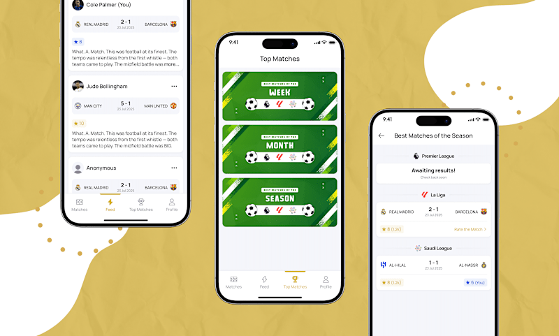 Cover image for FootRank Football Rating App Development
