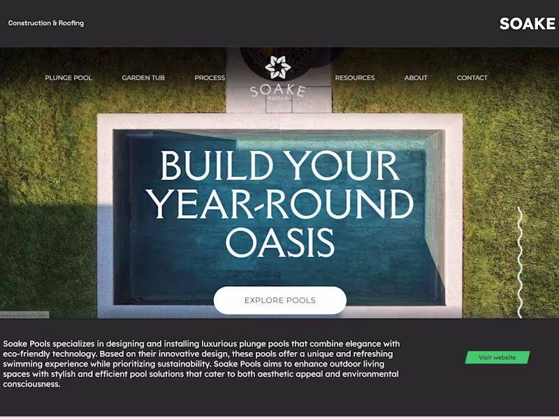 Cover image for Soake Pools