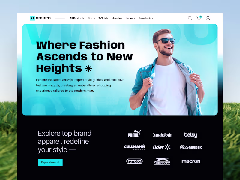 Cover image for Amaro Website Design