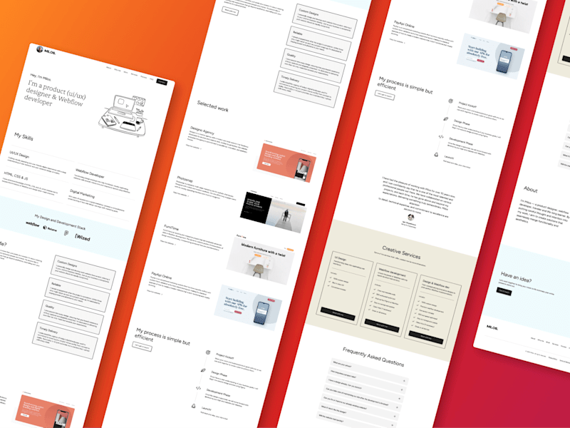 Cover image for Personal Portfolio Webflow design + dev