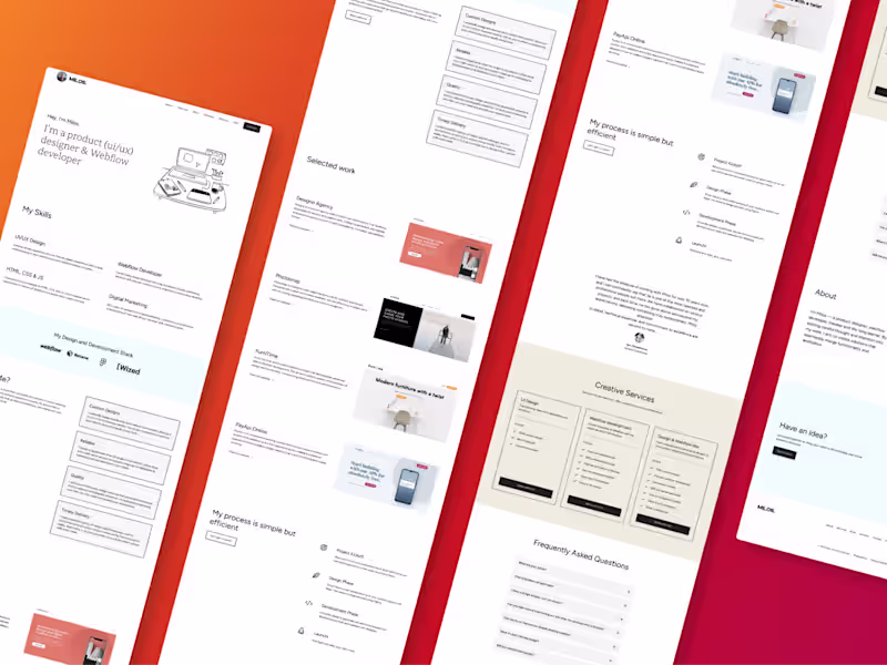 Cover image for Personal Portfolio Webflow design + dev