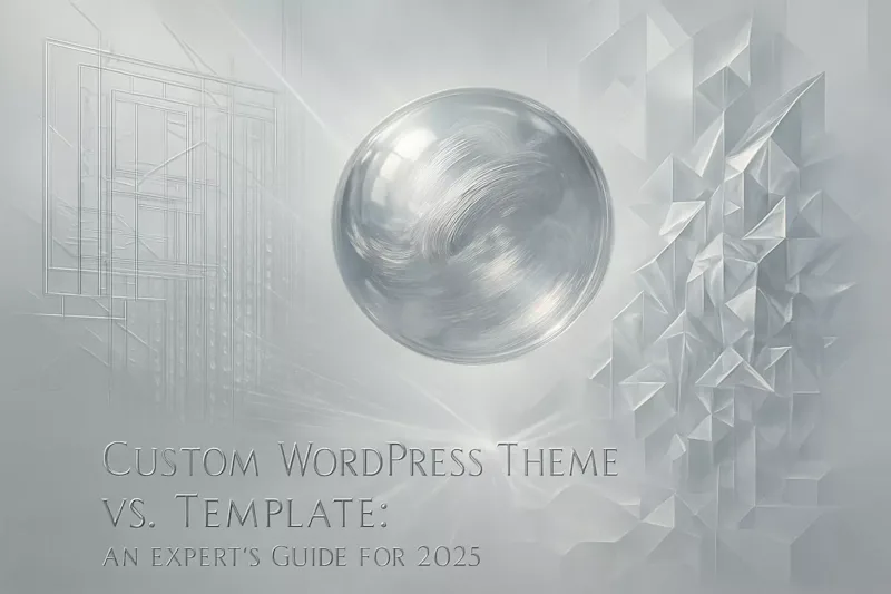 Cover image for Custom WordPress Theme vs. Template: An Expert's Guide for 2025
