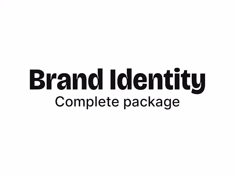 Cover image for Brand Identity - Strategy, Guidelines, Visuals and more