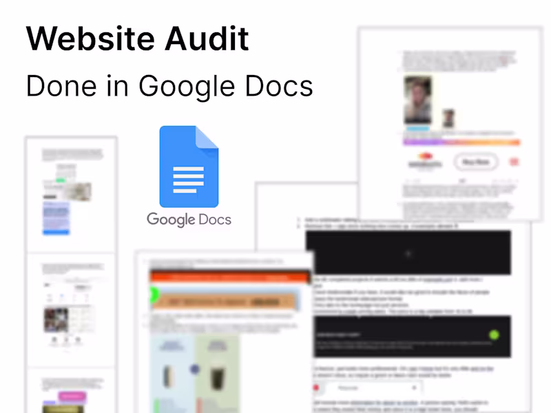 Cover image for I will audit your website, transforming your existant to a new