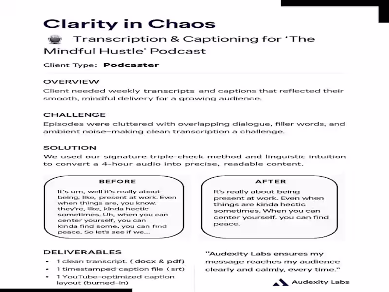 Cover image for The Mindful Hustle: Podcast Transcripts with Purpose