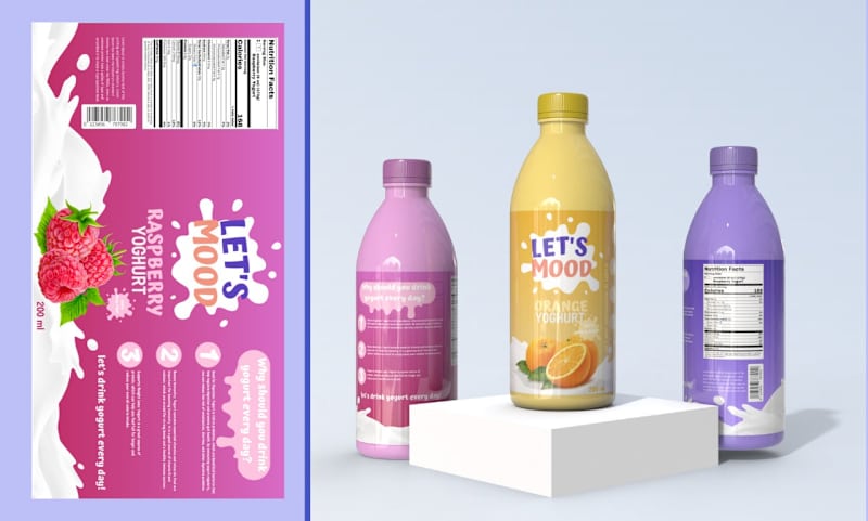Cover image for Label bottle design