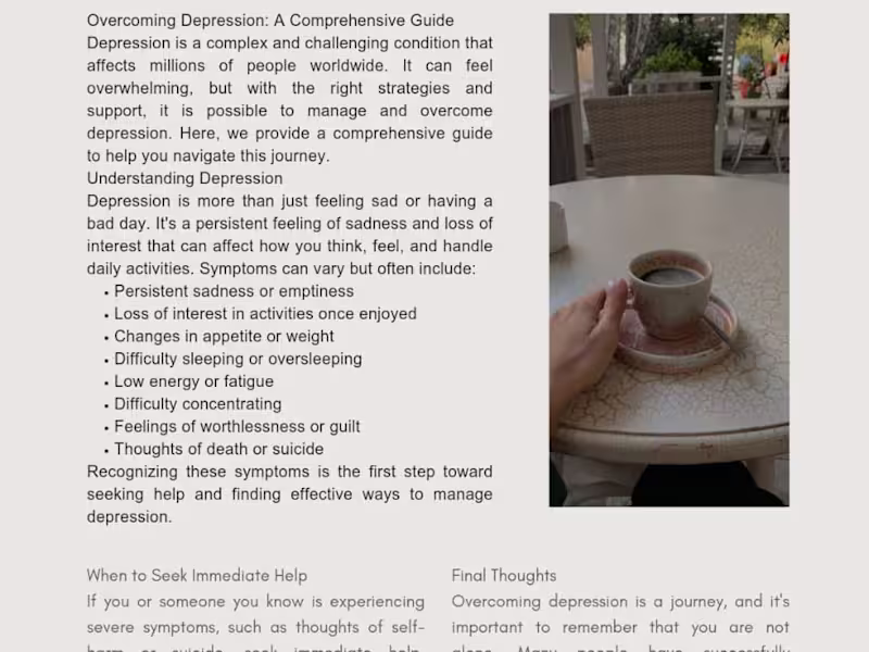 Cover image for overcoming depression