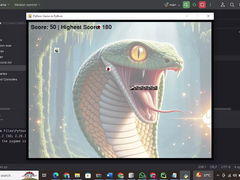 Cover image for Python Snake Game – OOP-Based Game Development