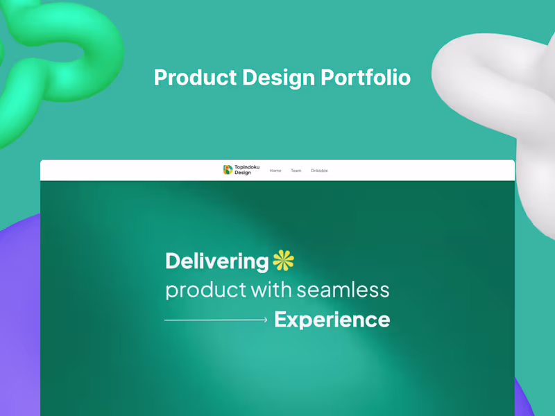 Cover image for Web Portfolio Produk Design