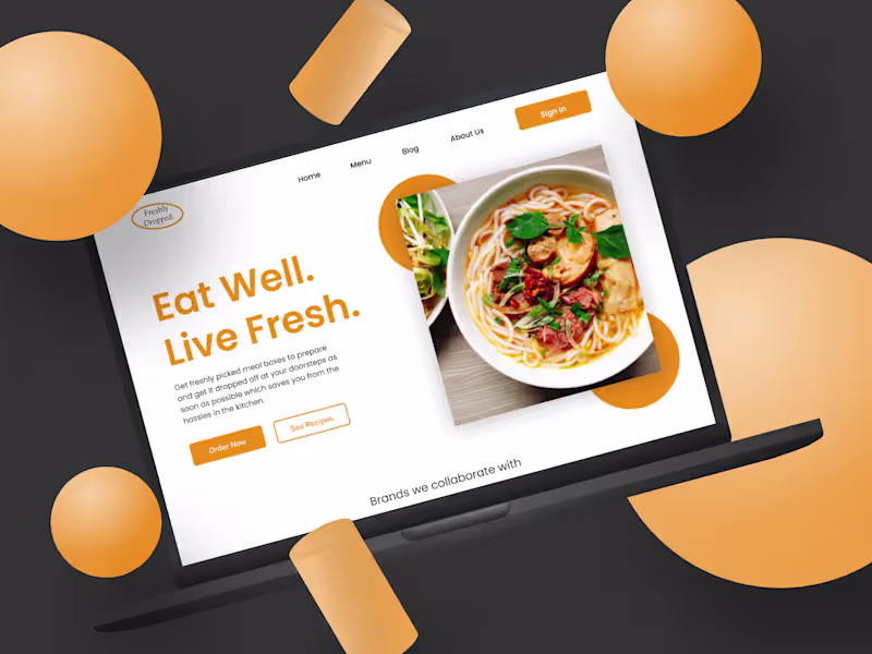 Cover image for FRESHLY FOODS LANDING PAGE