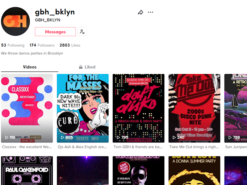 Cover image for GBH Events TikTok Management