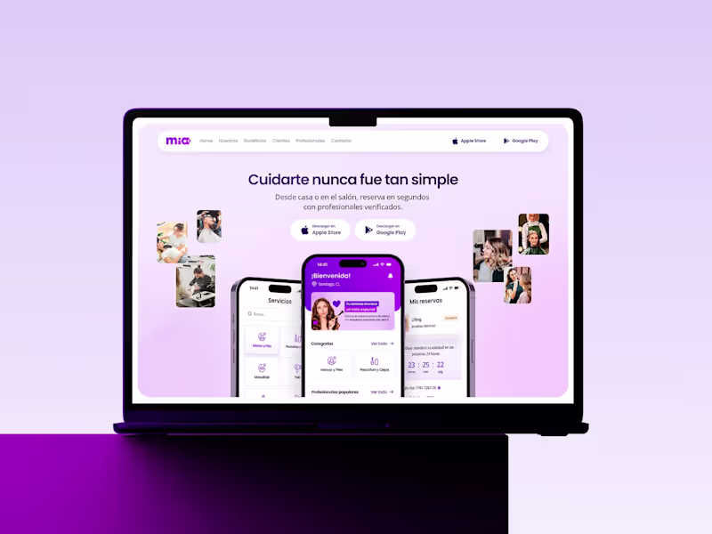 Cover image for MIA App — Website Design