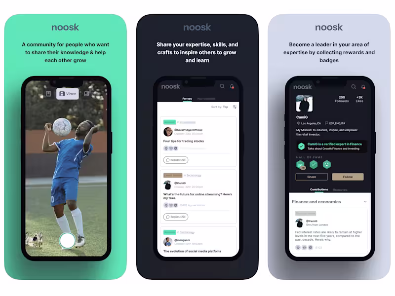 Cover image for Noosk - The Productive Social Platform - iOS & Android Mobile Ap