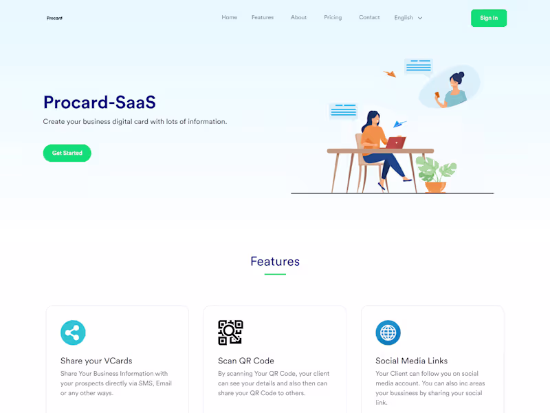 Cover image for DIGITAL CARD WEBSITE SAAS